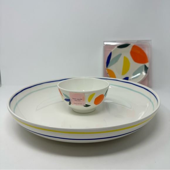 kate spade Dining Kate Spade Citrus Twist Chip Dip Bowl Set